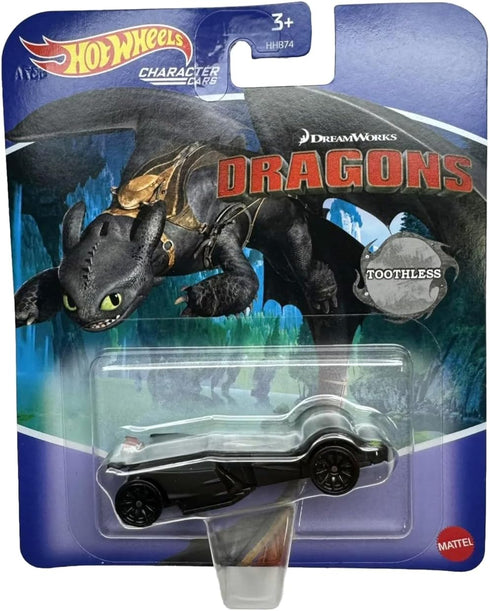 Hot Wheels Character Car Dragons Toothless...