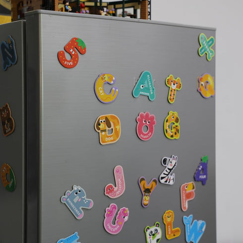 EHR Magnetic Letters and Numbers,Colorful ABC Animal Alphabet Fridge Magnets,Educational Spelling Learning Game Toys for Kids,Toddlers 3 4 5 Years...