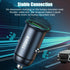 USB-C Car Charger Adapter, Dual Ports Fast Charging PD 60W + QC3.0 30W Mini All-Metal Cigarette Lighter USB Charger Universal for iPhone13/Pro Max...