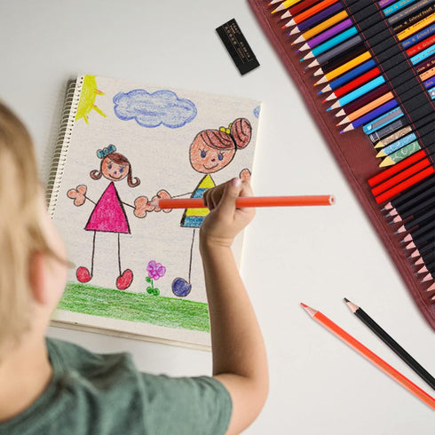 Sketch & Drawing Art Pencil Kit-50 Piece Set, Include 24 Color Pencil(For Adult Kid Coloring Books) & Graphite Charcoal-Pencil Etc., Art Supply Id...