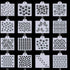 57 Pieces Cookie Stencil Set, Uspacific Cookie Stencil Cakes Baking Templates Floral Leaf Cake Stencil for Cookie Cupcake Fondant Scrapbooks Craft...