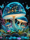 Meothan 5D Diamond Painting Kits for Adults Beginners Mushroom Diamond Art Kits for Adults Round Full Drill Diamonds Butterfly Gem Art Kits for Ad...