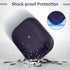 Upgrade Cover Compatible with Airpods Pro Case, Leather Texture Full-Body Protective Case Cover Compatible with Airpods Pro,Wireless Charging and ...