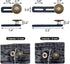 FXHDC-M 6pcs Button Extenders for Jeans Strong Pants Button Extender Waist Expanders for Women Men Trousers, No Sewing Instant Waistband Extension...