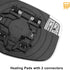 X AUTOHAUX Car Rearview Right Passenger Side Mirror Glass Replacement W/Backing Plate Heated White Glass for Honda Odyssey 2014 2015 2016 2017...