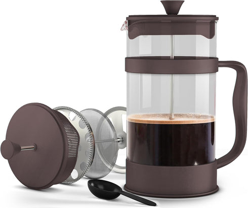 Utopia Kitchen 12 Ounce 0.35 Liter French Press Coffee Maker, Tea Maker, Travel Coffee Presses, Heat Resistant Thickened Borosilicate Coffee Pot f...