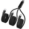 4FT Multi Splitter Charging Cable,3 in 1 Multi Charging Cable Black Nylon Cord,USB C to Lightnning + USB-C + Micro Port for Apple i-Phone 14/13,iP...