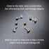 Beebeecraft 1 Box 60Pcs Silver Earring Backs 304 Stainless Steel 4mm Screw Ball Backs for Jewelry Earring Making Supplies...