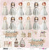 Papers For You - Scrapbooking Paper Kit in Portuguese | Collection "A Magical Day Blond Haired Girl" | Includes 10 Double Sided Papers with Differ...