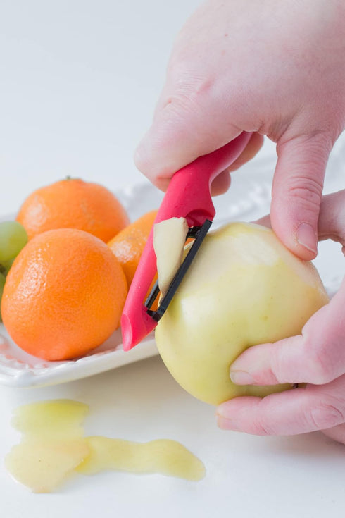 Best Vegetable Peeler : Ceramic Peeler, Red Veggie Peeler by Cestari Kitchen, Limited Edition...
