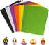 Whaline 18Pcs Halloween Felt Fabric Sheets Black Orange Assorted Soft Thick Craft Felt Pack for DIY Craft Sewing Patchwork Art Projects, 7.9 x 11....