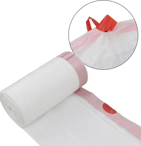 4 Gallon Drawstring Garbage bags, 120 Counts, White, Small Trash Can Liner...