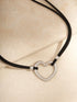 Sacina Black Heart Choker Necklace, Heart Necklace for Women, Black Choker, Boho Choker, Gothic Necklace, Valentine Gift, Christmas Jewelry Gift F...