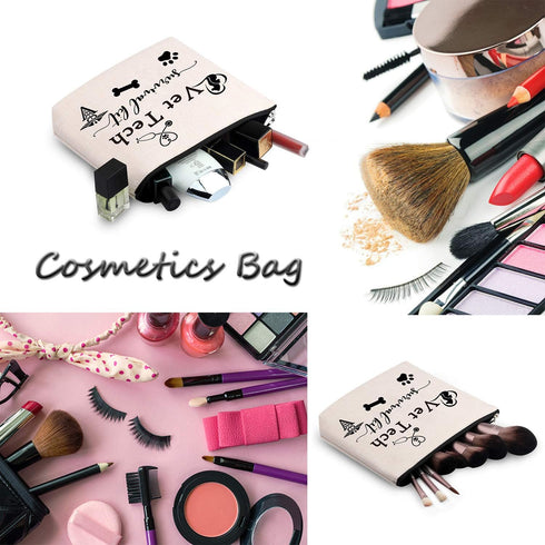 WCGXKO Veterinary Technician Gift Vet Tech Survival Kit Portable Travel Accessories Toiletry Bag Makeup Bag...