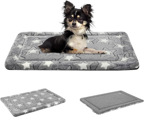 EMPSIGN Dog Bed Mat Dog Crate Pad Reversible (Cool & Warm), Machine Washable Dog Crate Mat, Kennel Pad for Dog Sleeping Mattress for Large Medium ...