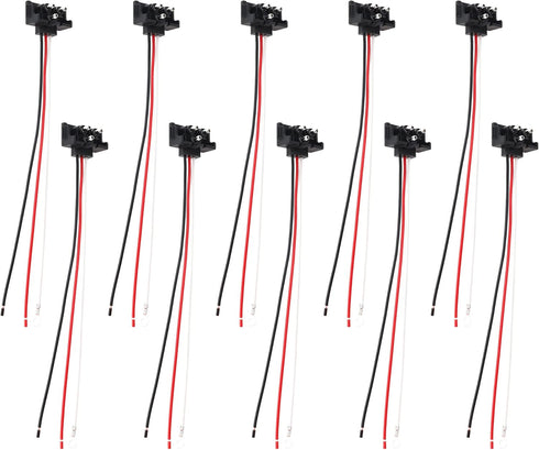Oyviny 10PCS 3 Prong Pigtail Harness Connector, Right Angle 3 Wire Plug 20AWG for Truck Stop Turn Tail Brake Backup Trailer Light, Fit for Sealed ...
