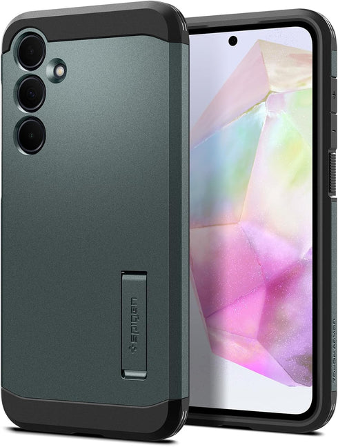 Spigen Tough Armor Designed for Galaxy A35 5G Case (2024) - Abyss Green...