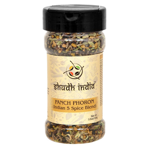 Shudh India Panch Phoron (5 Spice) ~ All Natural | Vegan | Gluten Friendly | NON-GMO | Indian 5 Spice Blend of Fenugreek, Mustard, Kalonji/Nigella...