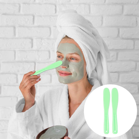 10 PCS Face Mask Applicator Plastic Cosmetic Spatula Multipurpose Jelly Mask Applicator Face Makeup Spatula Reusable Beauty Spatula Skincare Tools...