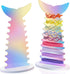 NiHome 2 Pack Iridescent Acrylic Mermaid Tail Scrunchie Holder, Scrunchie Holder Stand, Scrunchie Organizer for Headbands, Hair Ties and Bracelets...