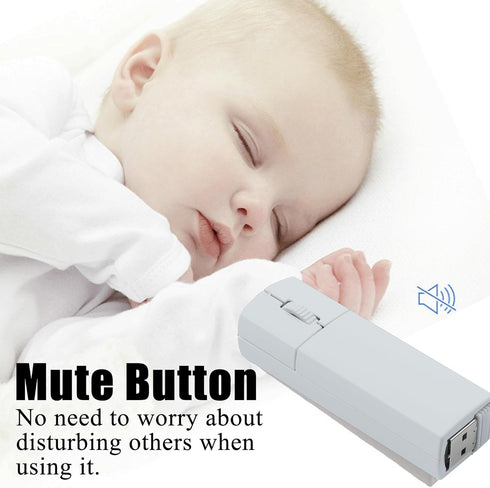 Wireless Bluetooth Mouse, Dual Mode (BT+2.4G) Noiseless Charging Mouse (with Storage Case), 3 Buttons 1200 DPI Ultra-Thin Portable Mini Travel Wir...