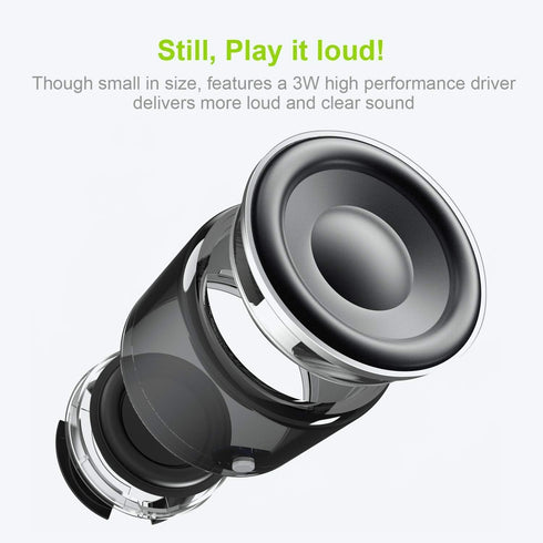 EWA A106 Portable Mini Bluetooth Speaker, Enhanced Bass and High Definition Sound, Portable Design, for iPhone, iPad,Nexus,Laptops and More (Roseg...
