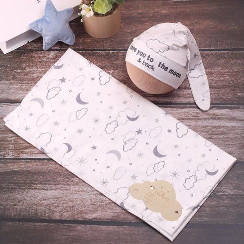 Baby Swaddle Blanket and Headband Set? Newborn Receiving Blanket Swaddle Wrap for Girls and Boys, Swaddling Blankets Neutral for Newborn? Soft and...