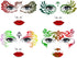 22 Pcs Face Paint Stencils Kit - 17 Reusable Face Painting Stencils with 4 Stickers and 900 Body Gems, Bat & Butterfly Designs for Halloween Parti...