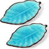 2 Pack Leaf Spoon Rest, Ceramic Ladle Holder, Modern Farmhouse Decorative Utensil Rester for Stove Top, Kitchen Counter, Dining Table, Coffee Stat...