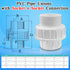 4pcs 1 inch PVC Unions, 1inch PVC Union Coupling, 1 inch PVC Union Joints with Socket x Socket Connection Port, Slip X Slip PVC Unions, for Swimmi...