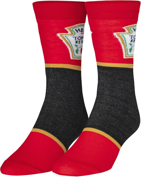 Crazy Socks, Mustard, Ketchup, Hot Sauces & More, Funny Colorful Novelty Socks...