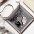 BELLA BUSTA-Traditional Wool 7 years Anniversary-Forever to go-Engraved Wool Tray with Breakdown Dates-Storage & Organization Jewelry Trays (Anniv...