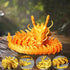 3D Printed Dragon - Articulated and Posable Toy for Car Decoration - Strikingly Realistic Dragon crystal Figure gifts (Gold)...