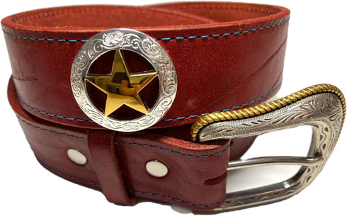 Toxic Jungle 2 Pieces 1-1/2 Inch (38mm) Western Star Concho, Leathercraft Embellishment, Leather Decor, Screw Back for mounting on Your Belt/Saddl...
