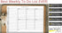 Weekly To Do List Notepad, 60 Page Task Planning Pad w/Daily Checklist, Priority Todo Checkbox & Notes. Desk Notebook to Organize Office 11 X 8.5...