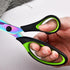 Scissors All Purpose,Heavy Duty Sharp Titanium Blades Scissors with Rubber Soft Grip Handle,Craft Scissors Set of 3 Pack Tool Set Great for Office...