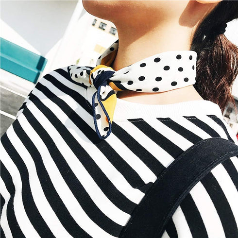 4 PCS Square Scarf Satin Silk Feeling Formal Square Neck Scarf Head Hair Wraps Neckerchief Scarf - 20x20 Inch - Style 4...