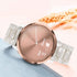 TRUMiRR for Vivomove HR/Vivoactive 6 5 3 Women Watchband, Pearl Resin Watch Band Rose Gold Stainless Steel Buckle Strap for Garmin Venu Sq 2 / Viv...