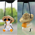 Car Pendant Duck Hanging Swing, Cool Flying Duck Car Rear View Mirror Hanging Accessories, Auto Truck Interior Rearview Mirror Decoration Swinging...