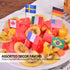 Anley Assorted 100 Different Countries Toothpick Flag - Vivid Double Sided Print & Solid Smooth Pick - Party Decoration Cocktail Fruit Stick Cupca...