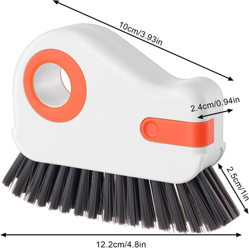 2 in 1 Window Track Cleaning Tools Window Sill Cleaner Tool Groove Crevice Cleaning Brush Grout Corner Scrubber Brush Tool Window Cleaner Tool for...