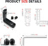 20pcs Black 2020 Series L-Shape Interior Inside Corner Connector Joint Bracket with Screws + 1pcs Wrench for Slot 6mm 20S Aluminum Rail Accessorie...