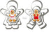 Gingerbread Man and Gingerbread Woman Shaped Cookie Cutters Set of 6 pcs, Stainless Steel Christmas Gingerbread Families Boys and Girls Fondant Cu...