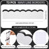 72 Feet Classroom Bulletin Board Borders Black and White Wavy Line Scalloped Border Trims Black and White Bulletin Board Stripes for Classroom Bul...