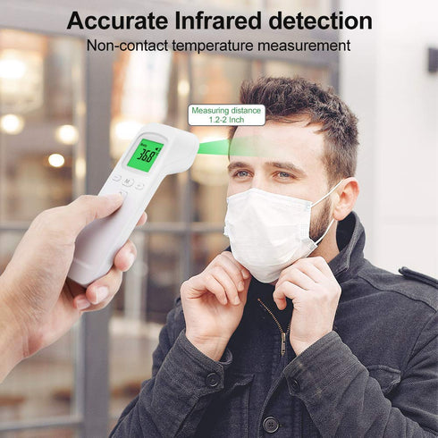 Infrared Digital Non-Contact Forehead Thermometer for Adults and Kids with Fever Alarm, Memory Function, LCD Display...