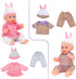 deAO Baby Doll Clothes for 12 13 14 Inch Dolls,6 Sets Doll Clothes and Accessories,Dress Up Fun,Doll Outfits Accessories Underwear for Doll Gift (...