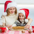 Wooden Engraved Rolling Pin with Christmas Snowflake Designs - For Baking Cookies and Decor...