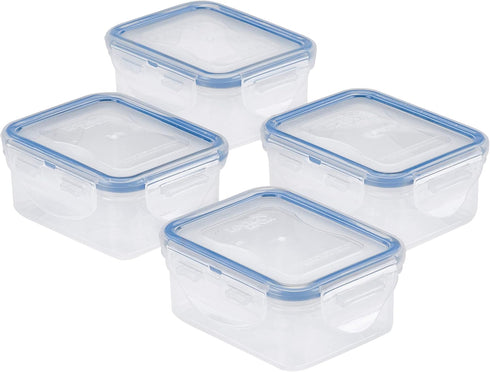 LOCK & LOCK Easy Essentials Food Storage Container Set, 4-Piece -Clear...