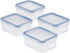 LOCK & LOCK Easy Essentials Food Storage Container Set, 4-Piece -Clear...