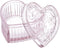 Gaolinci Crystal Glass Heart-Shaped Storage Box Embossed Jewelry Box Candy Box with Lid...